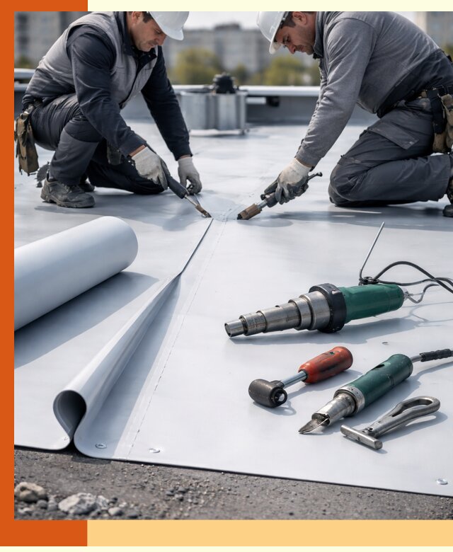 Гидроизоляция мембранной кровли в Северске: монтаж и ремонт быстро