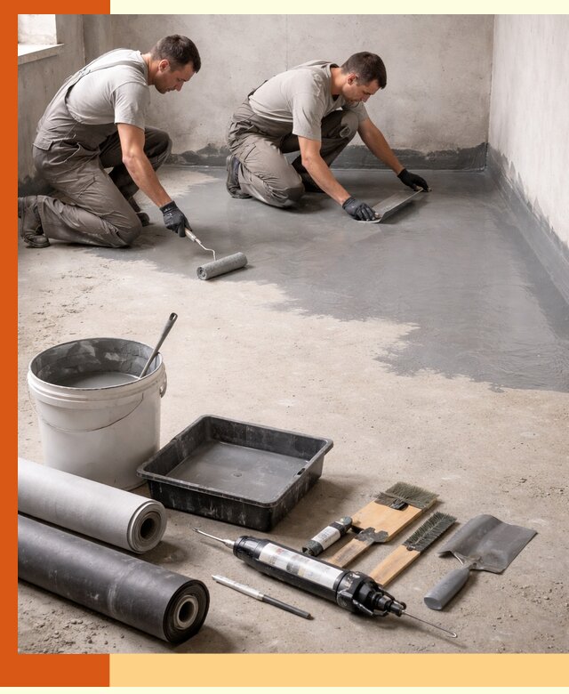 Гидроизоляция пола в Северске — надежная защита от влаги и протечек