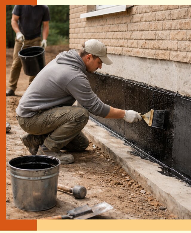 Гидроизоляция цоколя домов и зданий в Северске эффективными методами