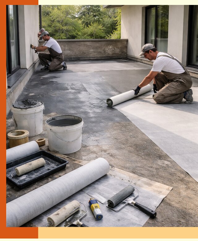 Гидроизоляция террасы в Северске — надежная защита от влаги и протечек