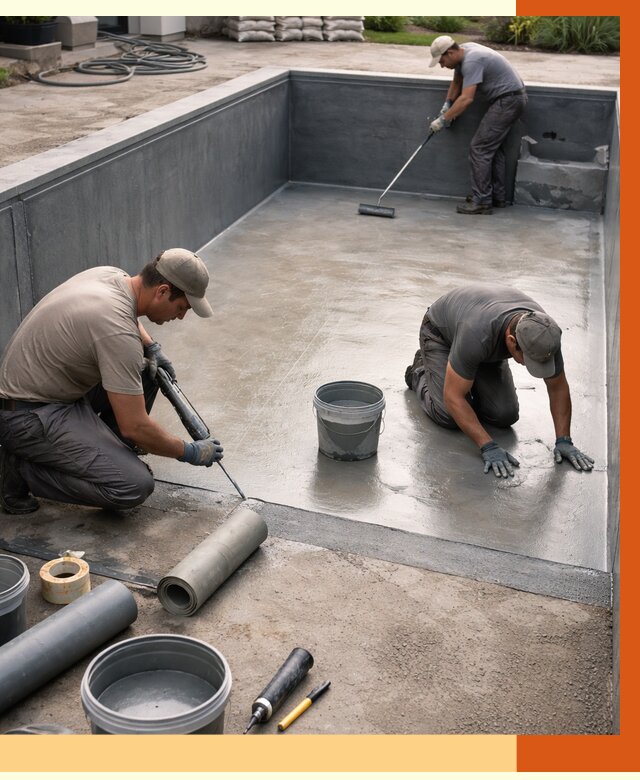 Профессиональная гидроизоляция бассейна в Северске от 6757 руб. за м2 | ТепломастерСвк