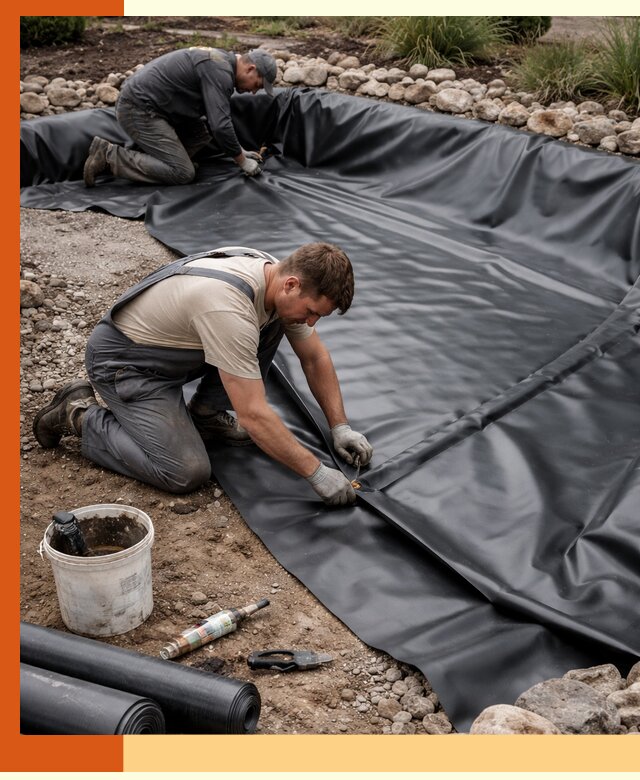 Гидроизоляция пруда в Северске: надежная защита и герметизация