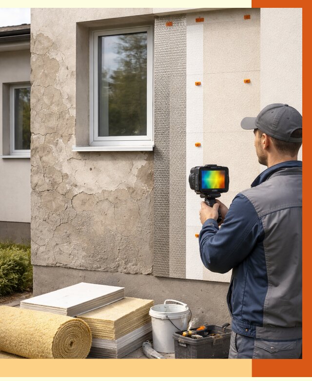 Тепловизионное обследование фасада в Северске от 4678 руб. под ключ | ТепломастерСвк