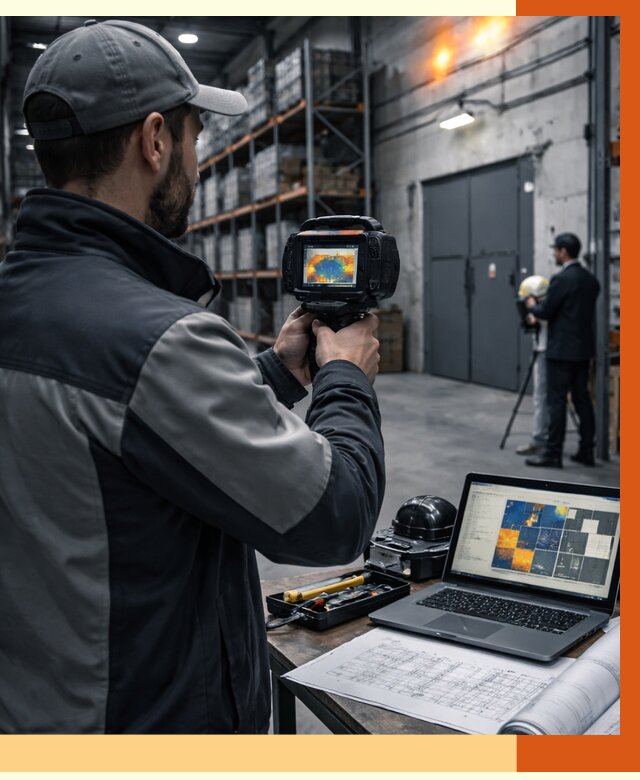 Тепловизионное обследование склада в Северске от 6757 руб. | ТепломастерСвк