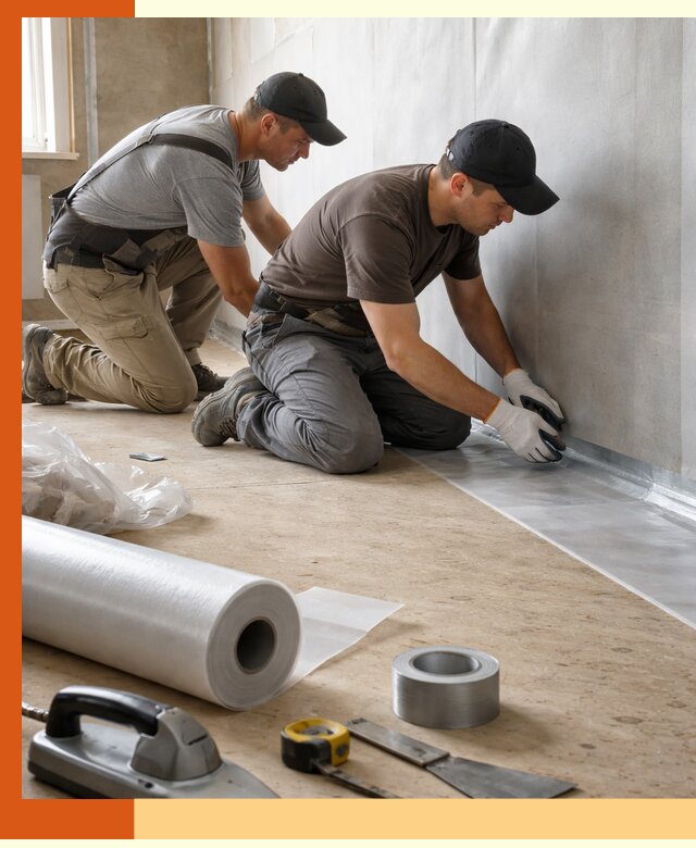 Монтаж пароизоляции для дома и помещений в Северске