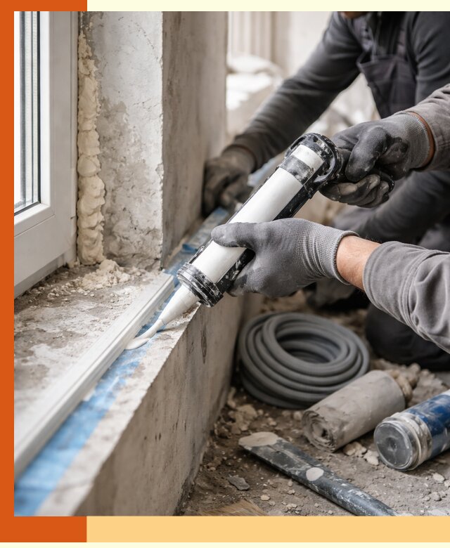 Герметизация стыков и примыканий зданий в Северске